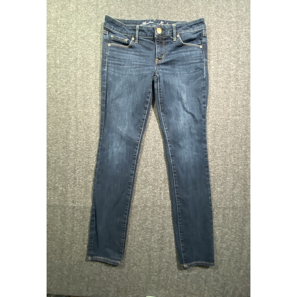 American Eagle Skinny Jeans Stretch Dark Wash Retro Size 6R